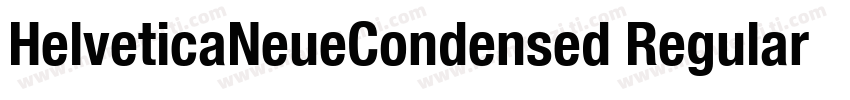 HelveticaNeueCondensed Regular字体转换